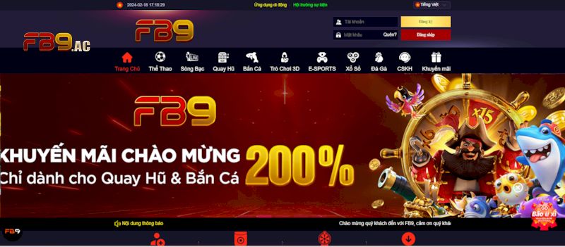 Giới thiệu về hệ thống cá độ online FB9